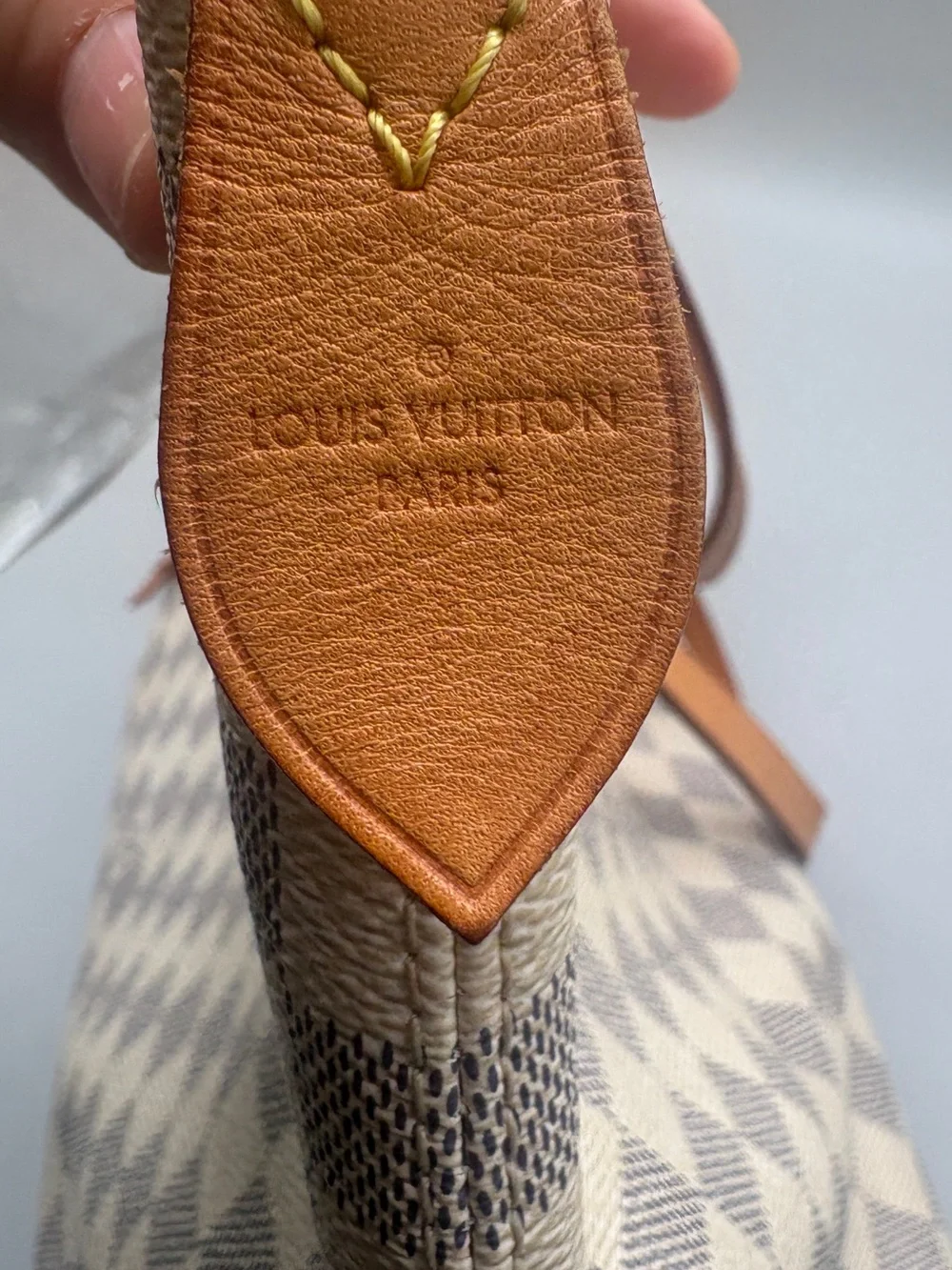 Louis Vuitton Iéna MM Damier Azur Shoulder Tote Bag